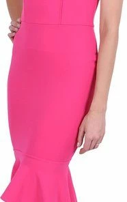Produkt John Zack - Pink, Neon Off-the-shoulder Jurk / XL -Exporteren dameskleding winkel 186x840