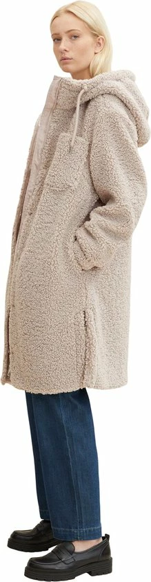 TOM TAILOR Hooded Teddy Coat Dames Jas - Maat L 7 TOM TAILOR Hooded Teddy Coat Dames Jas - Maat L - Afbeelding 5