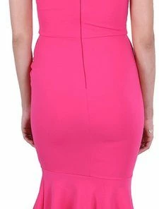 Produkt John Zack - Pink, Neon Off-the-shoulder Jurk / XL -Exporteren dameskleding winkel 225x840