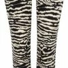 Ambika Flared Broek - Zebra Maat M - W: 38 L: 34 - Flared Legging Wijde Pijpen - Zwart Beige -Exporteren dameskleding winkel 245x840 2