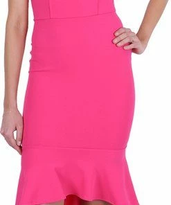 Produkt John Zack - Pink, Neon Off-the-shoulder Jurk / XL