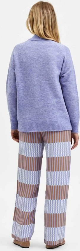 Selected Femme Lulu Ls Knit High Neck B Truien & Vesten - Paars 9 Selected Femme Lulu Ls Knit High Neck B Truien & Vesten - Paars - Afbeelding 7