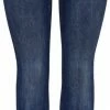 Only Jeans Onlblush Mid Flared Dnm Tai021 Noos 15264050 Dark Blue Denim Dames Maat - W32 X L32