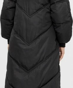 Pieces PCFELICITY LONG PUFFER JACKET Dames Jas Black - Maat XL -Exporteren dameskleding winkel 278x840 2