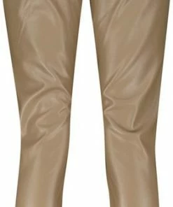 Red Button Broek Tessy Vegan Leather Srb3051 Taupe Dames Maat - W38 -Exporteren dameskleding winkel 278x840 6