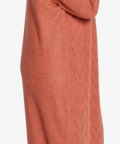 EVIVA - Gebreide Jurk Met Rolkraag - Lichtbruin -Exporteren dameskleding winkel 282x840 9