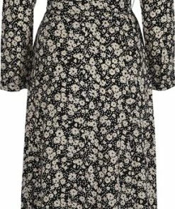 LES ICÔNES Les Icônes - Amélie Dress - Jurk - Zwart - Bloem - XL -Exporteren dameskleding winkel 288x840 2