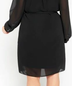 LOLALIZA Rechte Jurk Met Kant - Zwart - Maat 46 -Exporteren dameskleding winkel 294x840 2