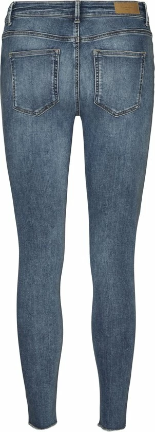 Vero Moda VMPEACH MR SK ANK CUT DST RI3101 NOOS Dames Jeans - Maat M 4 Vero Moda VMPEACH MR SK ANK CUT DST RI3101 NOOS Dames Jeans - Maat M - Afbeelding 2