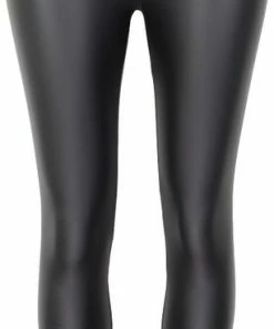 YU&ME Zwarte Leatherlook Legging - Cherry Koko - Faux Leather - PU - Maat LXL