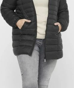 ONLY CARMAKOMA CARNEWTAHOE QUILTED HOOD COAT OTW Dames Jas - Maat M-46/48 -Exporteren dameskleding winkel 309x840 1