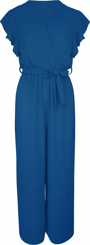 Dressqode Ruffel Jumpsuit Blauw 3 Dressqode Ruffel Jumpsuit Blauw