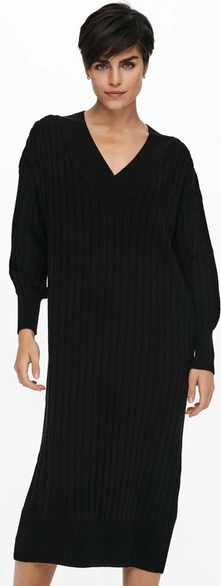 ONLY ONLNEW TESSA L/S MIDI V DRESS KNT NOOS Dames Jurk - Maat L 5 ONLY ONLNEW TESSA L/S MIDI V DRESS KNT NOOS Dames Jurk - Maat L - Afbeelding 3
