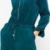 LOLALIZA Corduroy Boiler Suit - Groenblauw - Maat 42