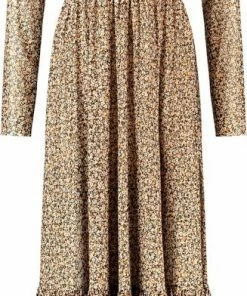 TAIFUN Dames Maxi-jurk Van Zachte Mesh Black Gemustert-42 -Exporteren dameskleding winkel 327x840 6