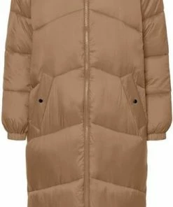 Vero Moda VMUPPSALA LONG COAT - Tigers Eye Light Brown