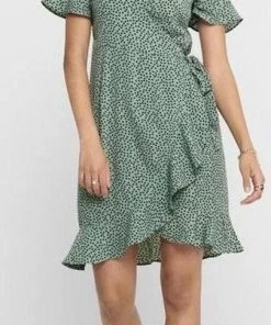 ONLY ONLOLIVIA S/S WRAP DRESS WVN NOOS Dames Jurk - Maat 40 -Exporteren dameskleding winkel 336x840 2