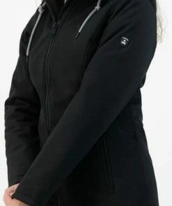 Kjelvik Dames Winterjas - Softshell Parka Dames - Tina - Zwart - Maat 46 -Exporteren dameskleding winkel 337x840 7