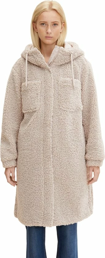 TOM TAILOR Hooded Teddy Coat Dames Jas - Maat L 5 TOM TAILOR Hooded Teddy Coat Dames Jas - Maat L - Afbeelding 3
