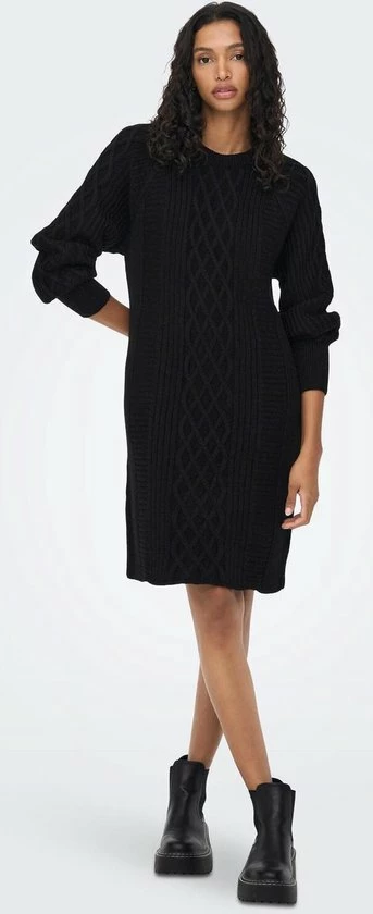 Only Jurk Onlleise Freya L/s Cable Dress Knt 15268813 Black Dames Maat - M 7 Only Jurk Onlleise Freya L/s Cable Dress Knt 15268813 Black Dames Maat - M - Afbeelding 5