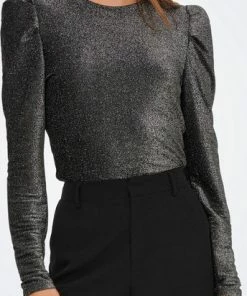 ONLY ONLRICH L/S GLITTER PUFF TOP JRS Dames Top - Maat XL -Exporteren dameskleding winkel 344x840 2