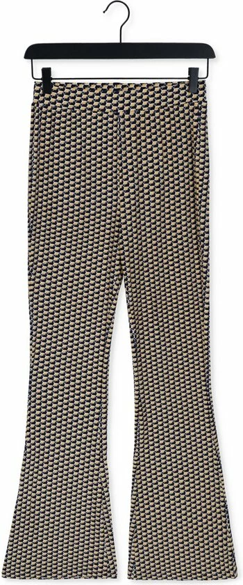 Colourful Rebel Retro Geo Broek Geel Dames - Wijduitlopende Fit - Polyester - S 6 Colourful Rebel Retro Geo Broek Geel Dames - Wijduitlopende Fit - Polyester - S - Afbeelding 4