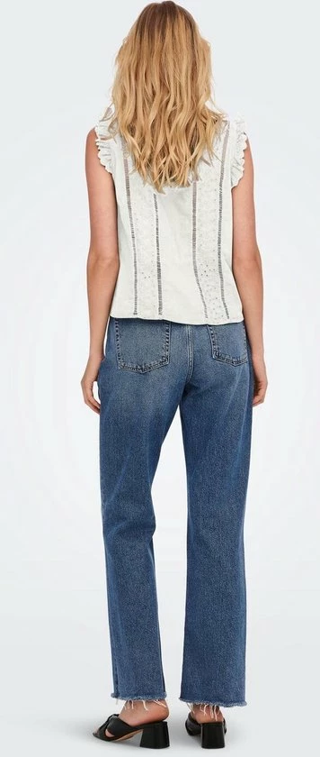 Only ONLINGE SL EMBROIDERY TOP - Cloud Dancer White 8 Only ONLINGE SL EMBROIDERY TOP - Cloud Dancer White - Afbeelding 6