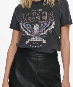 ONLY ONLLUCY REG S/S TOP JRS NOOS Dames Top - Maat M