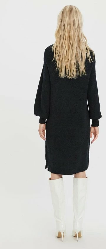 VERO MODA VMFILENE LS ROLLNECK DRESS Dames Jurk - Maat M 6 VERO MODA VMFILENE LS ROLLNECK DRESS Dames Jurk - Maat M - Afbeelding 4