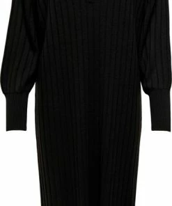 ONLY ONLNEW TESSA L/S MIDI V DRESS KNT NOOS Dames Jurk - Maat L