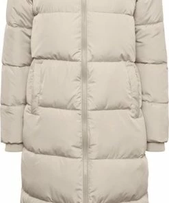 Pieces Jas Pcbee New Ultra Long Puffer Jacket 17127426 Birch Dames Maat - L