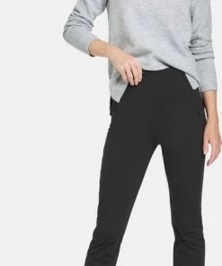 GERRY WEBER Dames Elegante Stretchbroek Schwarz-46 -Exporteren dameskleding winkel 361x840