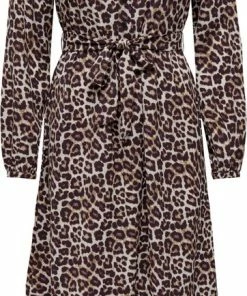 ONLY ONLNOVA LUX L/S AMY LONG DRESS AOP PTM Dames Jurk - Maat S