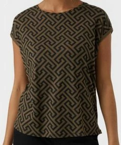 VERO MODA Aware VMAVA PLAIN SS TOP MULTI AOP NOOS GA Dames Tshirt - Maat M -Exporteren dameskleding winkel 363x840 1