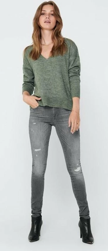 JDY JDYELANORA L/S V-NECK PULLO. KNT NOOS Dames Trui - Maat XS 8 JDY JDYELANORA L/S V-NECK PULLO. KNT NOOS Dames Trui - Maat XS - Afbeelding 6