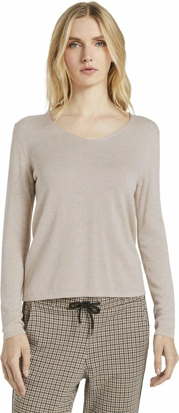 Tom Tailor Trui Beige-M 6 Tom Tailor Trui Beige-M - Afbeelding 4