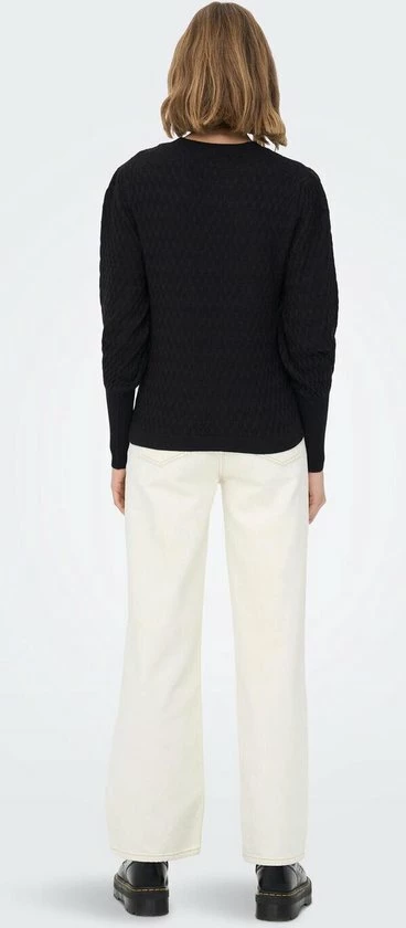 Only Trui Onlfaye Life L/s Pullover Cc Knt 15264797 Black Dames Maat - M 6 Only Trui Onlfaye Life L/s Pullover Cc Knt 15264797 Black Dames Maat - M - Afbeelding 4