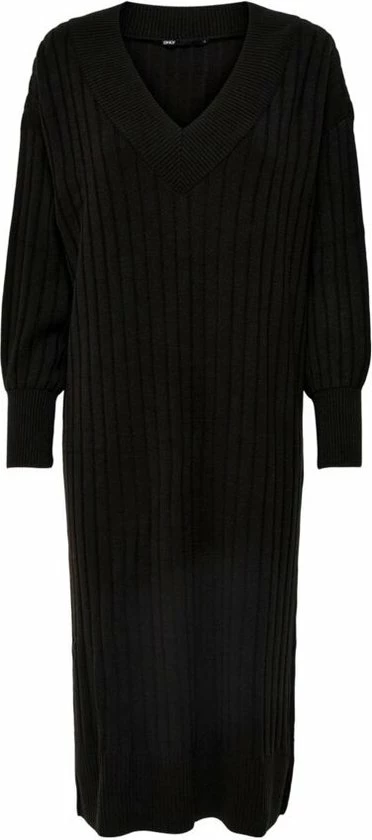 ONLY ONLNEW TESSA L/S MIDI V DRESS KNT NOOS Dames Jurk - Maat L 11 ONLY ONLNEW TESSA L/S MIDI V DRESS KNT NOOS Dames Jurk - Maat L - Afbeelding 9