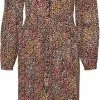 VERO MODA VMLOTUS L/S SHIRT DRESS WVN GA BTQ Dames Jurk - Maat XL