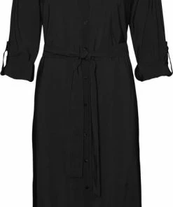 VERO MODA VMBELL LS CALF SHIRT DRESS WVN NOOS Dames Jurk - Maat M