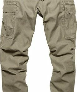 Vintage Industries M65-heavy Satin Pantalon Olive -Exporteren dameskleding winkel 388x840 1