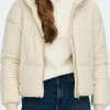 Jacqueline De Yong Jas Jdynewerica Short Hood Jacket Otw N 15213950 Whitecapgray/silver Zip Dames Maat - S