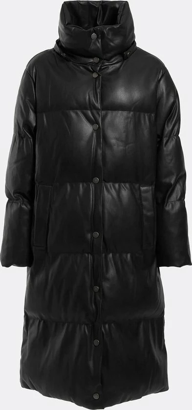 Guess Emilie Long Jacket Jassen - Zwart 6 Guess Emilie Long Jacket Jassen - Zwart - Afbeelding 4