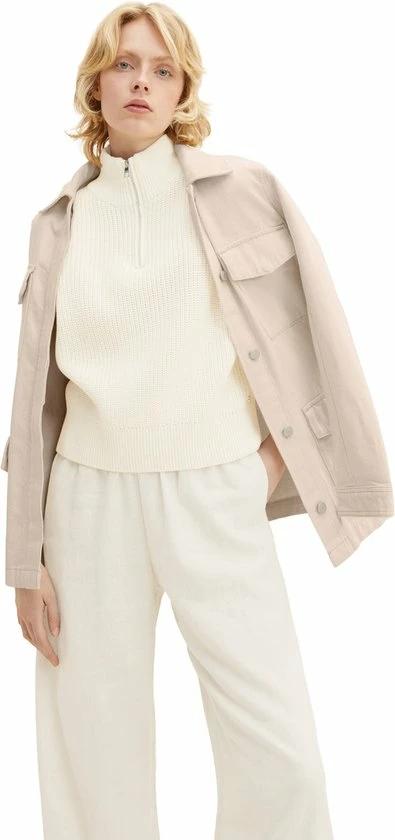 TOM TAILOR Troyer Knit Vest Dames Trui - Maat S 8 TOM TAILOR Troyer Knit Vest Dames Trui - Maat S - Afbeelding 6