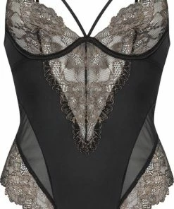 Hunkemöller Dames Lingerie Body Lexi - Zwart - Maat M