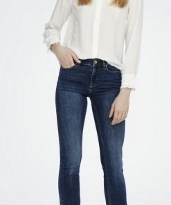 Only Jeans Onlblush Mid Flared Dnm Tai021 Noos 15264050 Dark Blue Denim Dames Maat - W32 X L32 -Exporteren dameskleding winkel 397x840 3