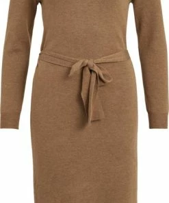 VILA VIMARLA COLLAR L/S KNIT DRESS Dames Jurk - Maat M