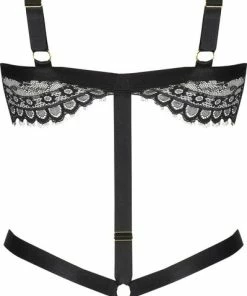 Hunkemöller Lingerie Dames Private Body Open Kruis Ginger - Zwart - Maat S -Exporteren dameskleding winkel 399x840 4