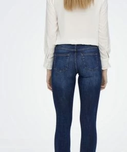 Only Jeans Onlblush Mid Flared Dnm Tai021 Noos 15264050 Dark Blue Denim Dames Maat - W32 X L32 -Exporteren dameskleding winkel 400x840 1