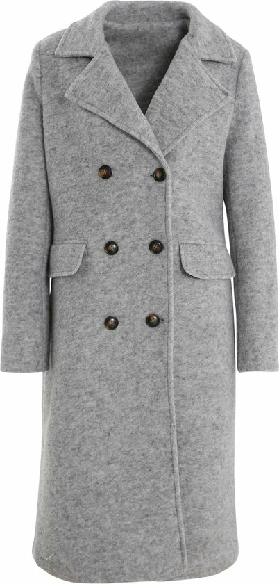 Cassis Effen, Wollen Jas Met Dubbele Rij Knopen Effen, Wollen Jas Met Dubbele Rij Knopen 5 Cassis Effen, Wollen Jas Met Dubbele Rij Knopen Effen, Wollen Jas Met Dubbele Rij Knopen - Afbeelding 3